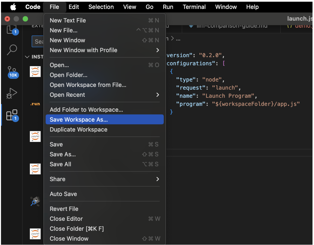 Guía de configuración del código de Visual Studio